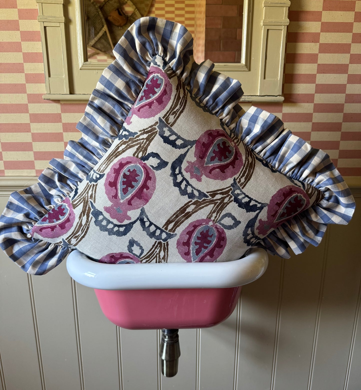 William Yeoward x Blue Gingham Ruffle