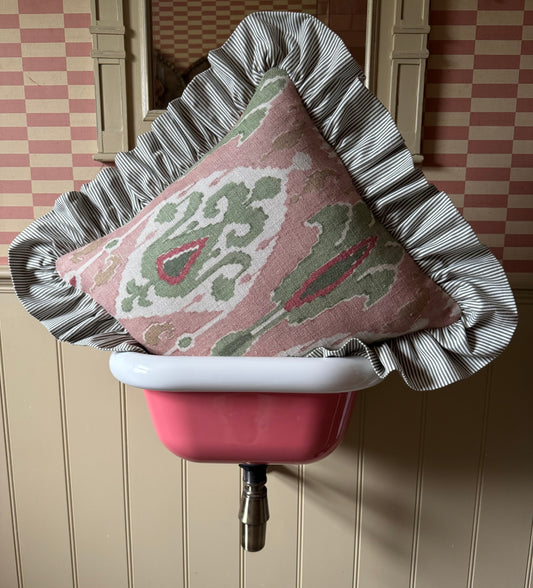 GP&J Baker ‘Bokhara’ x Green Pinstripe Ruffle