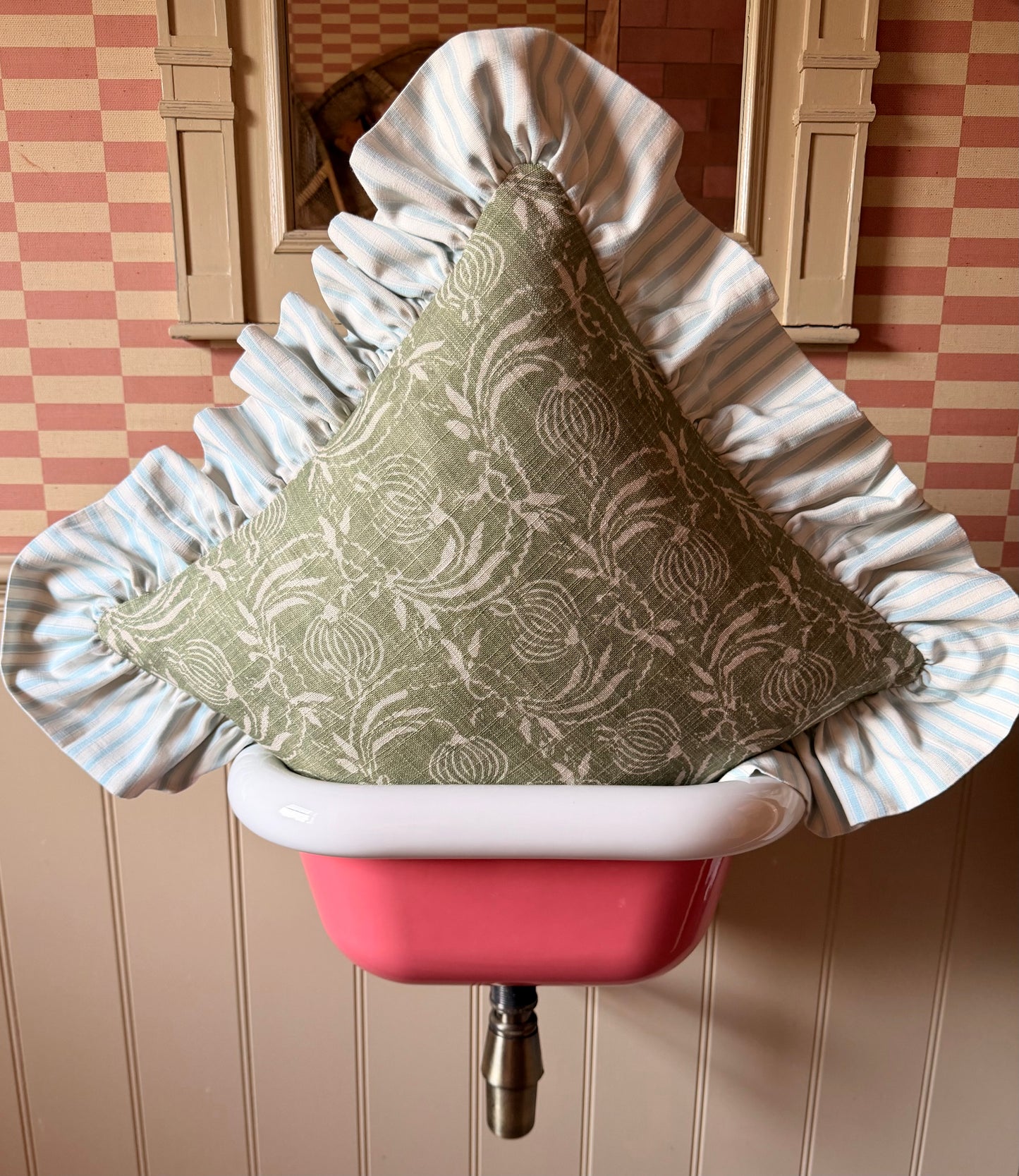 GP&J Baker ‘Pomegranate’ x Blue Stripe Ruffle