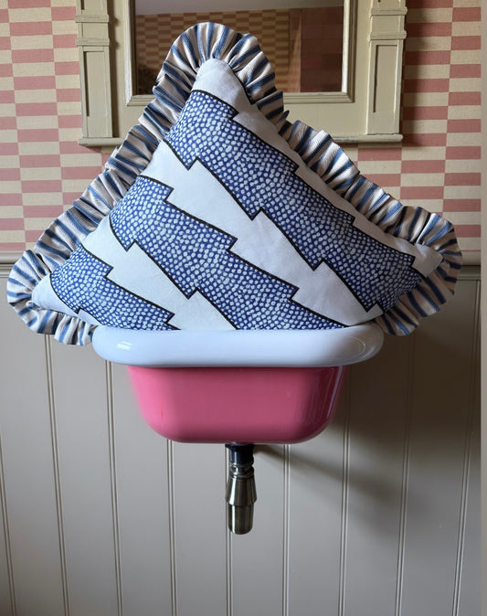 Ottoline x Blue Stripe Ruffle