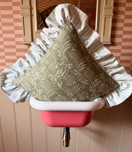 GP&J Baker ‘Pomegranate’ x Blue Stripe Ruffle