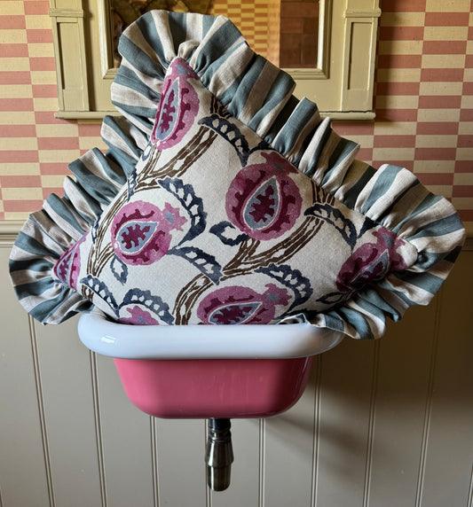 William Yeoward x Blue Stripe Ruffle