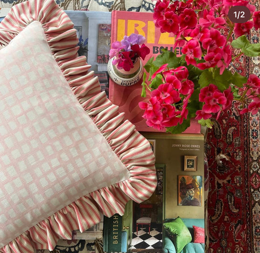 Designers Guild Pink x Pink Ticking