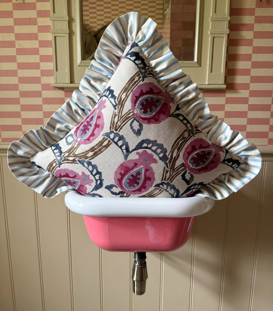 William Yeoward x Blue Stripe Ruffle