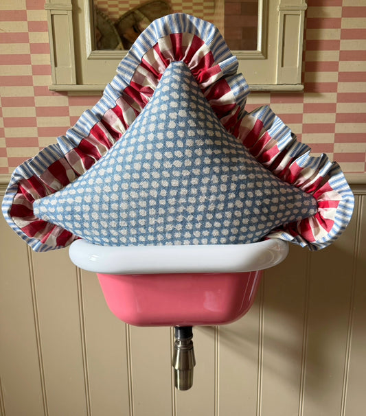 Blue Fermoie x Red/Blue Ruffle